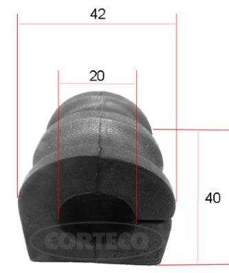 Guma stabilizatora CORTECO 49371657