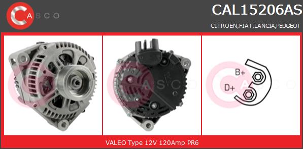 Alternator CASCO CAL15206AS