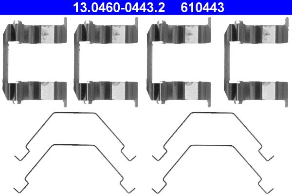Zestaw akcesoriów montażowych  klocków hamulcowych ATE 13.0460-0443.2