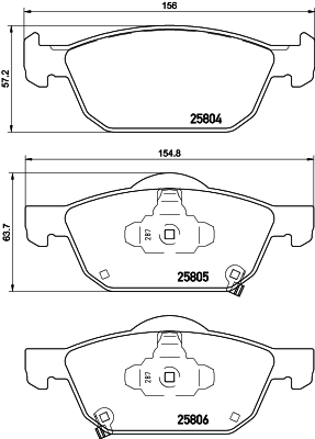 Klocki hamulcowe HELLA 8DB 355 021-431