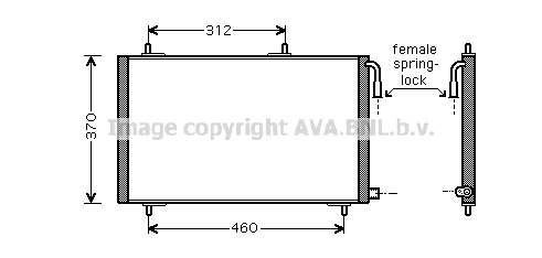 Skraplacz klimatyzacji AVA QUALITY COOLING PE5257