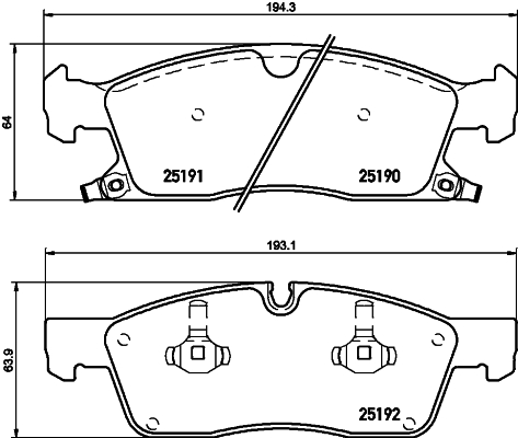 Klocki hamulcowe HELLA PAGID 8DB 355 019-621