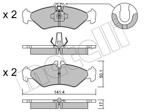 Klocki hamulcowe METELLI 22-0571-0
