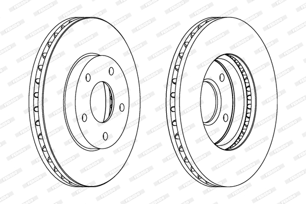 Tarcza hamulcowa FERODO DDF1249C