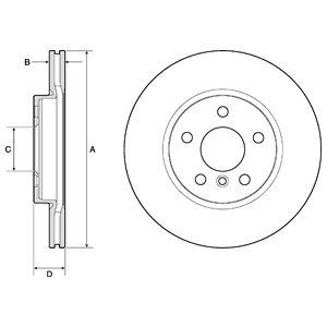 Tarcza hamulcowa DELPHI BG4777C