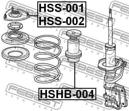 Osłona  miecha powietrznego FEBEST HSHB-004