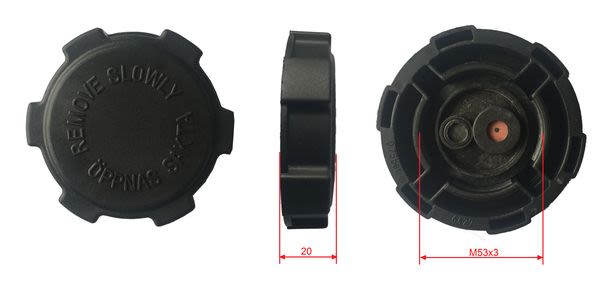 Korek zbiorniczka wyrównawczego THERMOTEC DBSC003TC