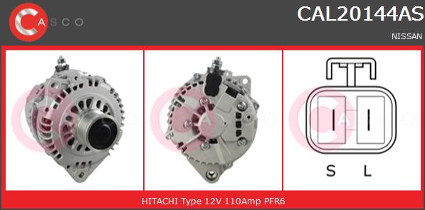 Alternator CASCO CAL20144AS