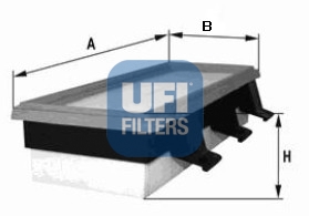 Filtr powietrza UFI 30.108.00