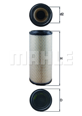 Filtr powietrza MAHLE LX 2959