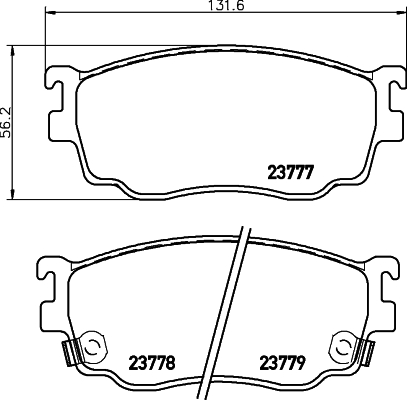 Klocki hamulcowe HELLA 8DB 355 011-561