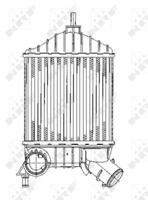 Chłodnica powietrza intercooler NRF 30141