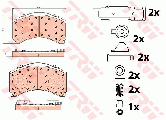 Klocki hamulcowe TRW GDB5110