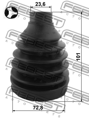 Zestaw osłon FEBEST 0815P-G22T