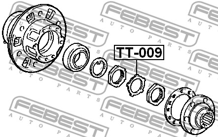 Łożysko koła FEBEST TT-009