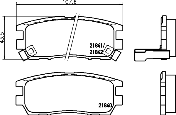 Klocki hamulcowe HELLA 8DB 355 016-471