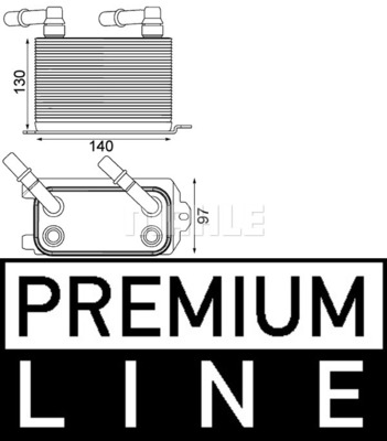 Chłodnica oleju automatycznej skrzyni biegów MAHLE CLC 228 000P