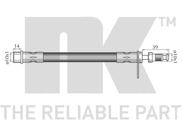 Przewód hamulcowy elastyczny NK 853732