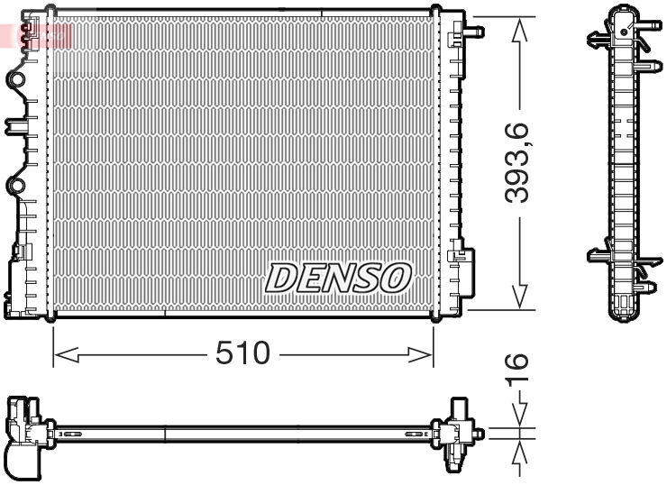 Chłodnica, układ chłodzenia silnika DENSO DRM23120