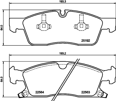 Klocki hamulcowe HELLA 8DB 355 039-961