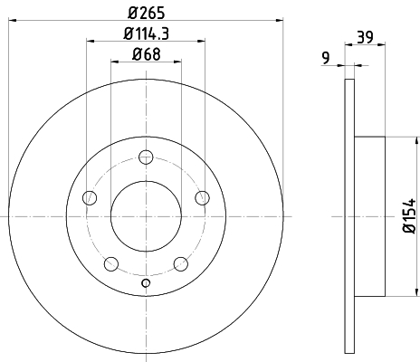 Tarcza hamulcowa HELLA 8DD 355 120-461