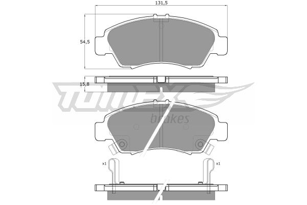 Klocki hamulcowe TOMEX BRAKES TX 12-65