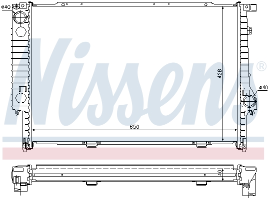 Chłodnica NISSENS 60693A
