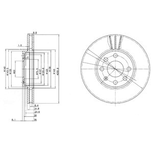 Tarcza hamulcowa DELPHI BG3404