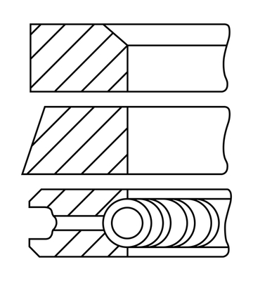 Pierścienie tłokowe GOETZE ENGINE 08-450700-00