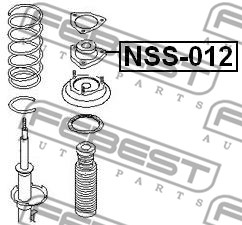 Poduszka amortyzatora FEBEST NSS-012