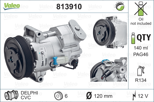 Kompresor klimatyzacji VALEO 813910