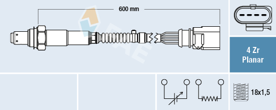 Sonda lambda FAE 77704