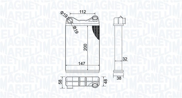 Nagrzewnica MAGNETI MARELLI 350218456000