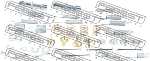 Zestaw montażowy szczęk hamulcowych FEBEST 0104-GRJ150R-KIT