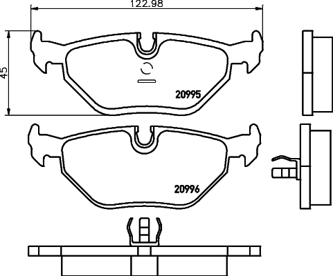 Klocki hamulcowe HELLA PAGID 8DB 355 007-421