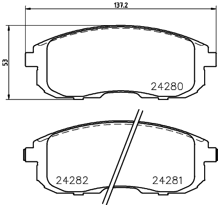 Klocki hamulcowe HELLA 8DB 355 012-901