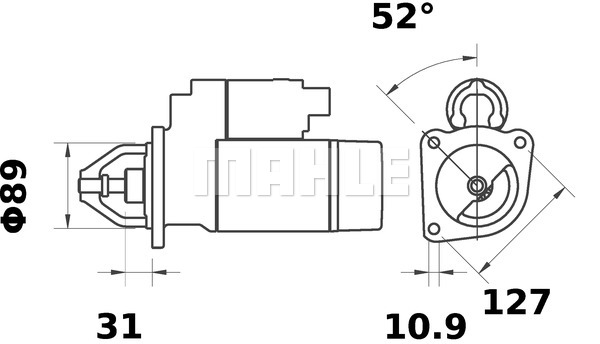 Rozrusznik MAHLE MS 65