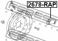 Cylinderek FEBEST 2678-RAP
