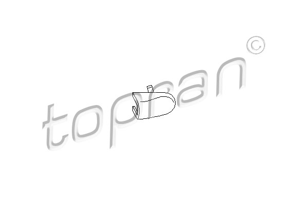 Zaślepka klamki drzwi TOPRAN 108 867