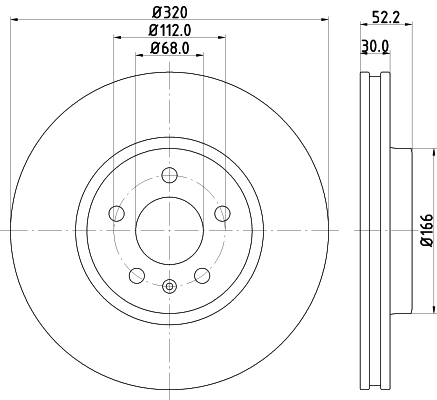 Tarcza hamulcowa HELLA PAGID 8DD 355 128-721