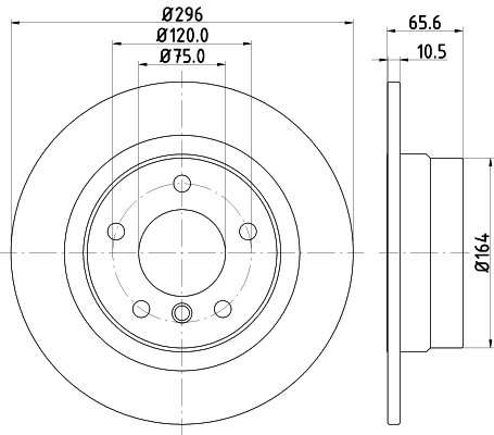 Tarcza hamulcowa HELLA 8DD 355 111-301