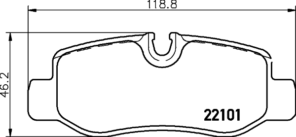 Klocki hamulcowe HELLA 8DB 355 021-761