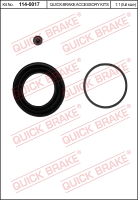 Zestaw naprawczy zacisku hamulcowego QUICK BRAKE 114-0017