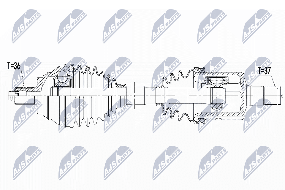 Wał napędowy NTY NPW-VW-081