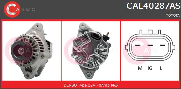 Alternator CASCO CAL40287AS