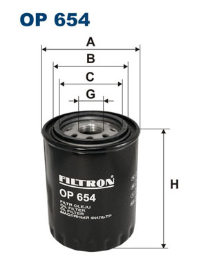 Filtr oleju FILTRON OP654