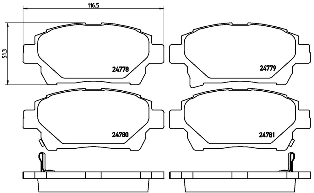 Klocki hamulcowe BREMBO P 83 097