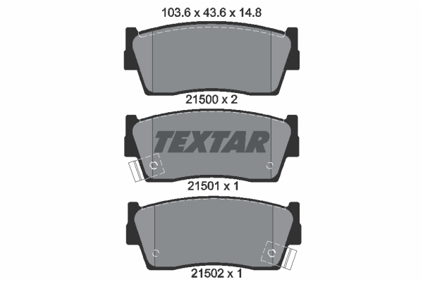 Klocki hamulcowe TEXTAR 2150001