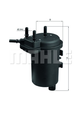 Filtr paliwa MAHLE KL 432