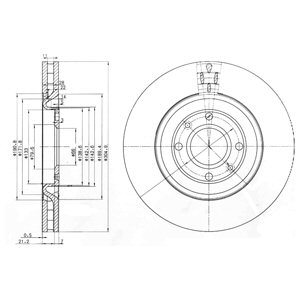 Tarcza hamulcowa DELPHI BG3529